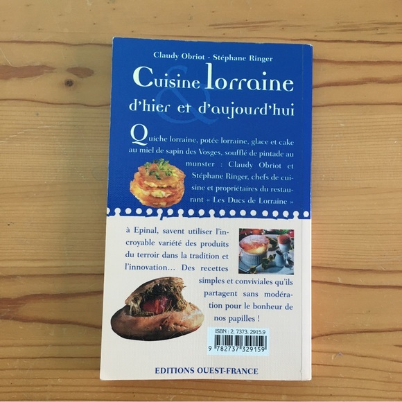 "Cuisine lorraine, d'hier et d'aujourd'hui" French (Language) Cookbook - Picture 2 of 16